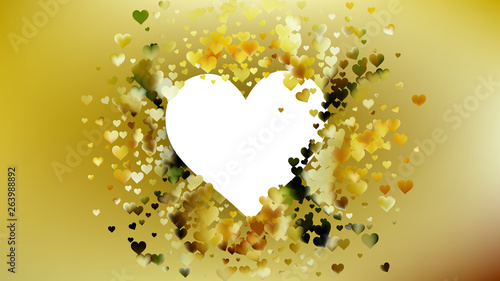 Yellow Valentines Day Background Design