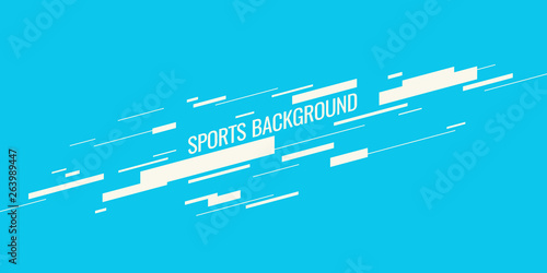 Modern colored poster for sports. Vector graphics