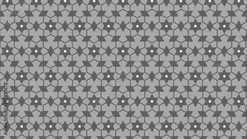 Grey Star Pattern Illustrator