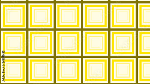 Yellow Concentric Squares Pattern Design