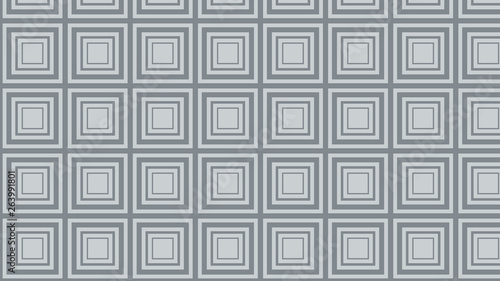 Grey Concentric Squares Pattern Graphic