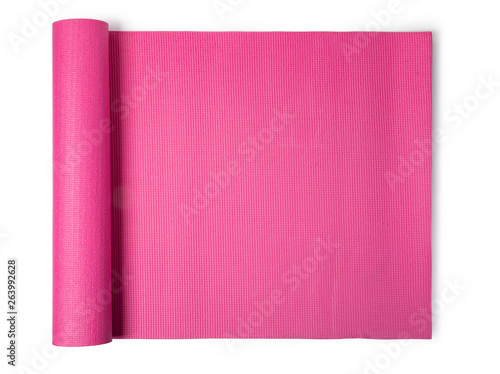 Obraz na plátně pink yoga mat