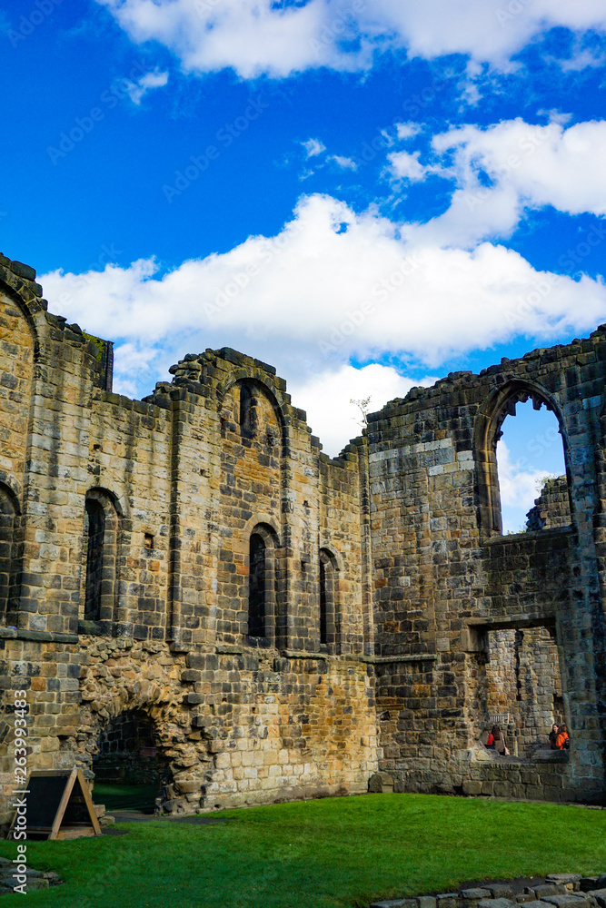Kirkstall Abbey in Leeds, West Yorkshire, England