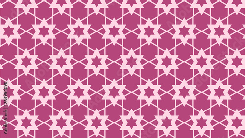Pink Seamless Star Pattern
