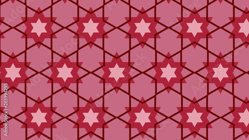 Red Seamless Star Background Pattern