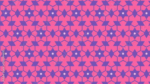 Purple Seamless Star Background Pattern