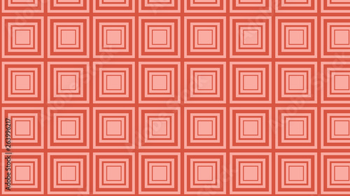 Red Seamless Concentric Squares Pattern