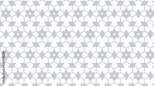 White Seamless Star Background Pattern Illustration