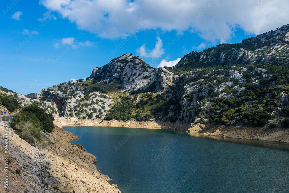 Spain, Baleares, Mallorca, Gorge Blau, artificial reservoir Spain, Baleares, Mallorca, Gorge Blau, artificial reservoir