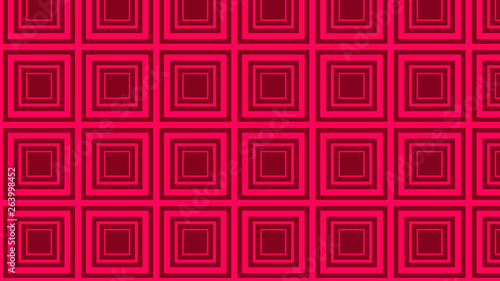 Folly Pink Seamless Concentric Squares Pattern Background Vector