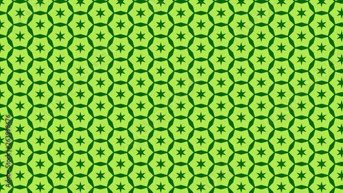 Green Star Pattern Background