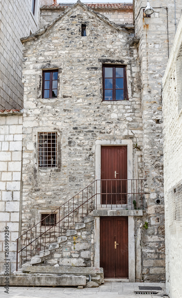 Croatia. Medieval street in old town of Split.