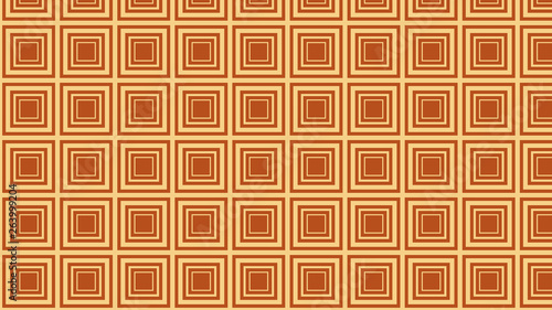 Orange Concentric Squares Background Pattern
