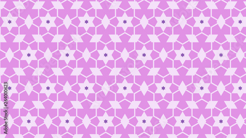 Lilac Seamless Stars Pattern
