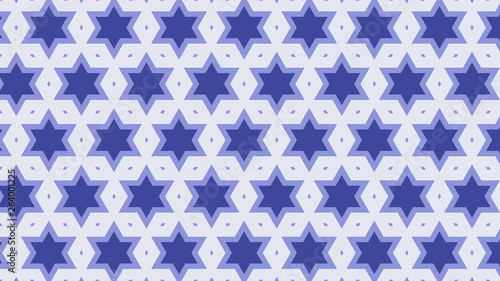 Violet Seamless Stars Background Pattern