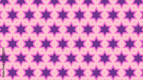 Purple Seamless Stars Pattern