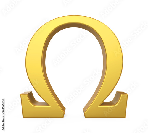 Omega Symbol Isolated