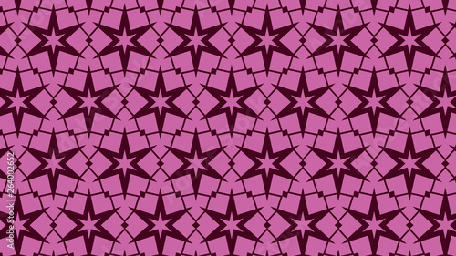 Pink Seamless Stars Pattern Image