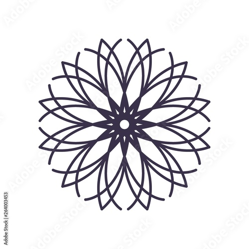Fototapeta Naklejka Na Ścianę i Meble -  Abstract Mandala Geometry Outline for decoration or tattoo