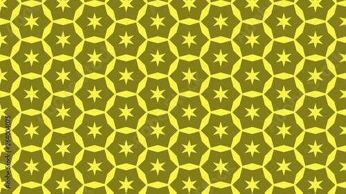 Yellow Stars Pattern Background