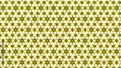 Yellow Seamless Stars Background Pattern