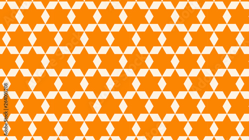 Orange Seamless Star Pattern