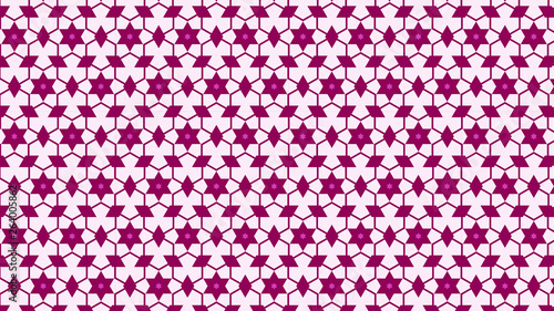 Pink Seamless Star Background Pattern
