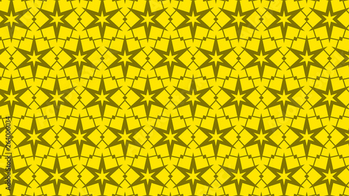 Yellow Stars Pattern Background Image