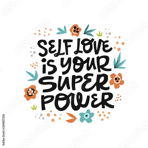 Motivational hand drawn message t-shirt print