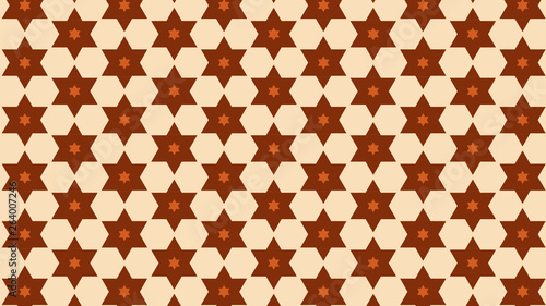Orange Star Pattern Background