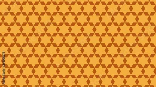 Orange Stars Background Pattern