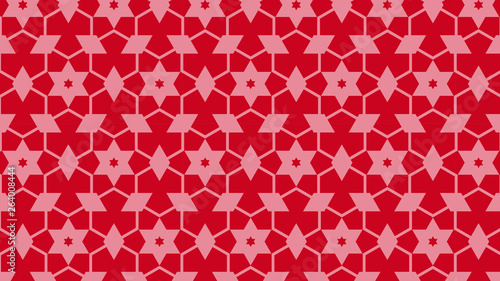 Red Star Pattern Background
