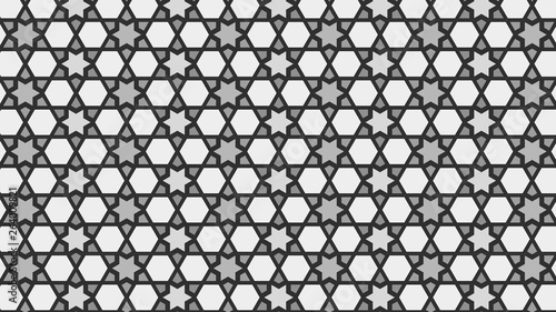 Grey Star Pattern Vector