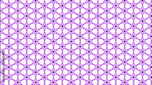 Purple Seamless Stars Background Pattern