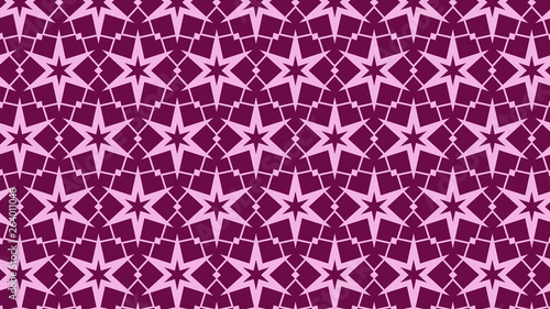 Purple Seamless Stars Background Pattern