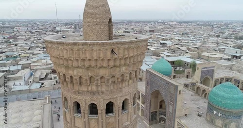 The wonderful inside of the Kalon mosque Bukhara, Uzbekistan. UNESCO world Heritage. photo