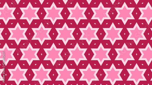 Pink Seamless Star Pattern
