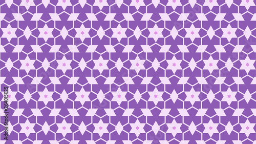 Purple Seamless Stars Background Pattern