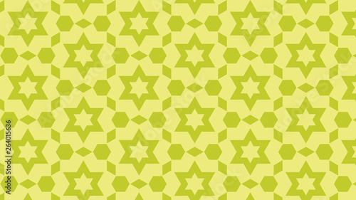 Green Seamless Stars Pattern