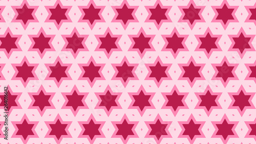 Pink Seamless Star Pattern Background