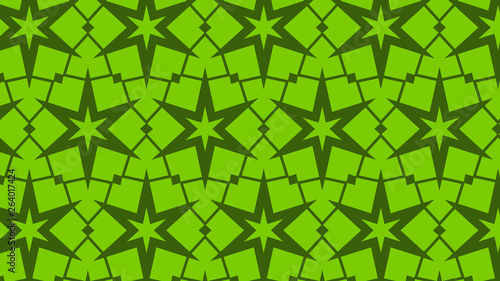 Green Stars Pattern Background