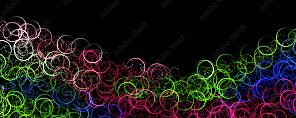 Fantastic circle panorama background design illustration Fantastic circle panorama background design illustration