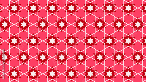 Pink Star Pattern Illustrator