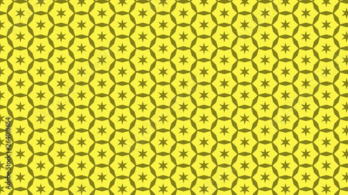 Yellow Stars Background Pattern