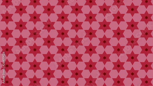 Red Star Pattern Background