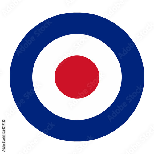 Obraz na płótnie Royal British air force logo isolated on white background