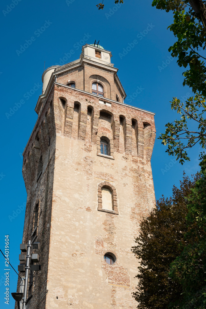tower of Astronomical Observatory of Padua, Italy.