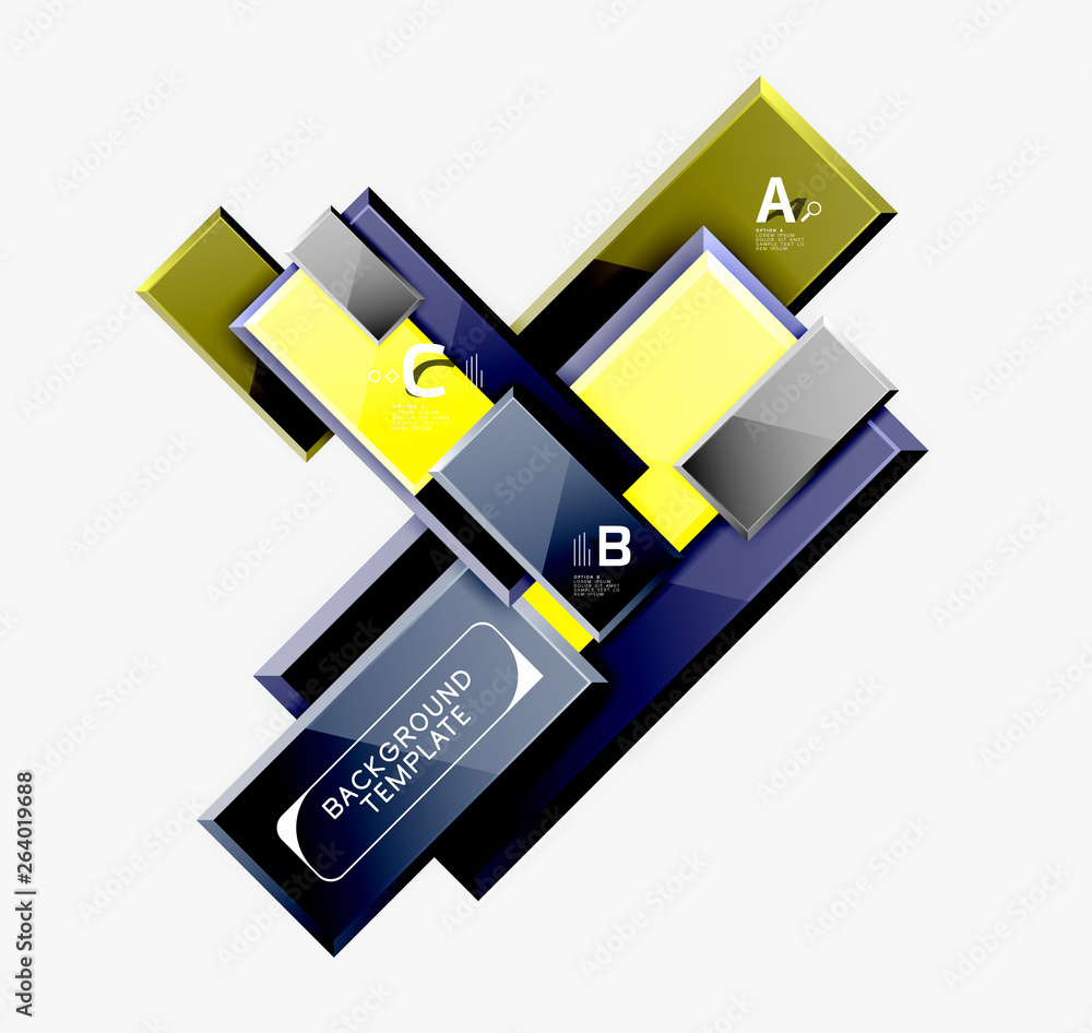 Abstract square composition for background, banner or logo Abstract square composition for background, banner or logo