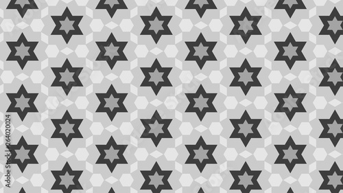 Grey Stars Pattern