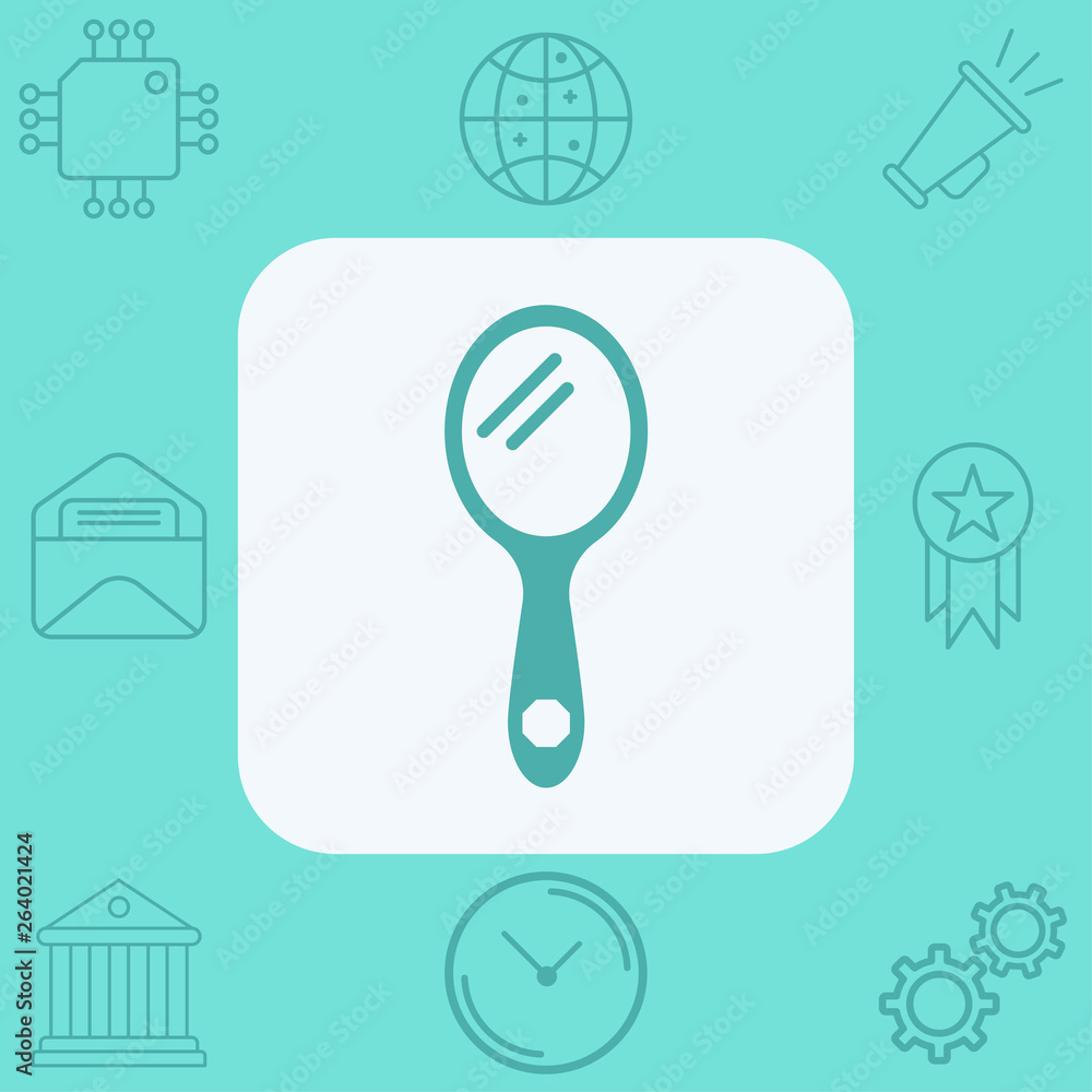 Make up mirror vector icon sign symbol Make up mirror vector icon sign symbol